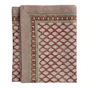 Cypress linneduk 170x270 cm röd