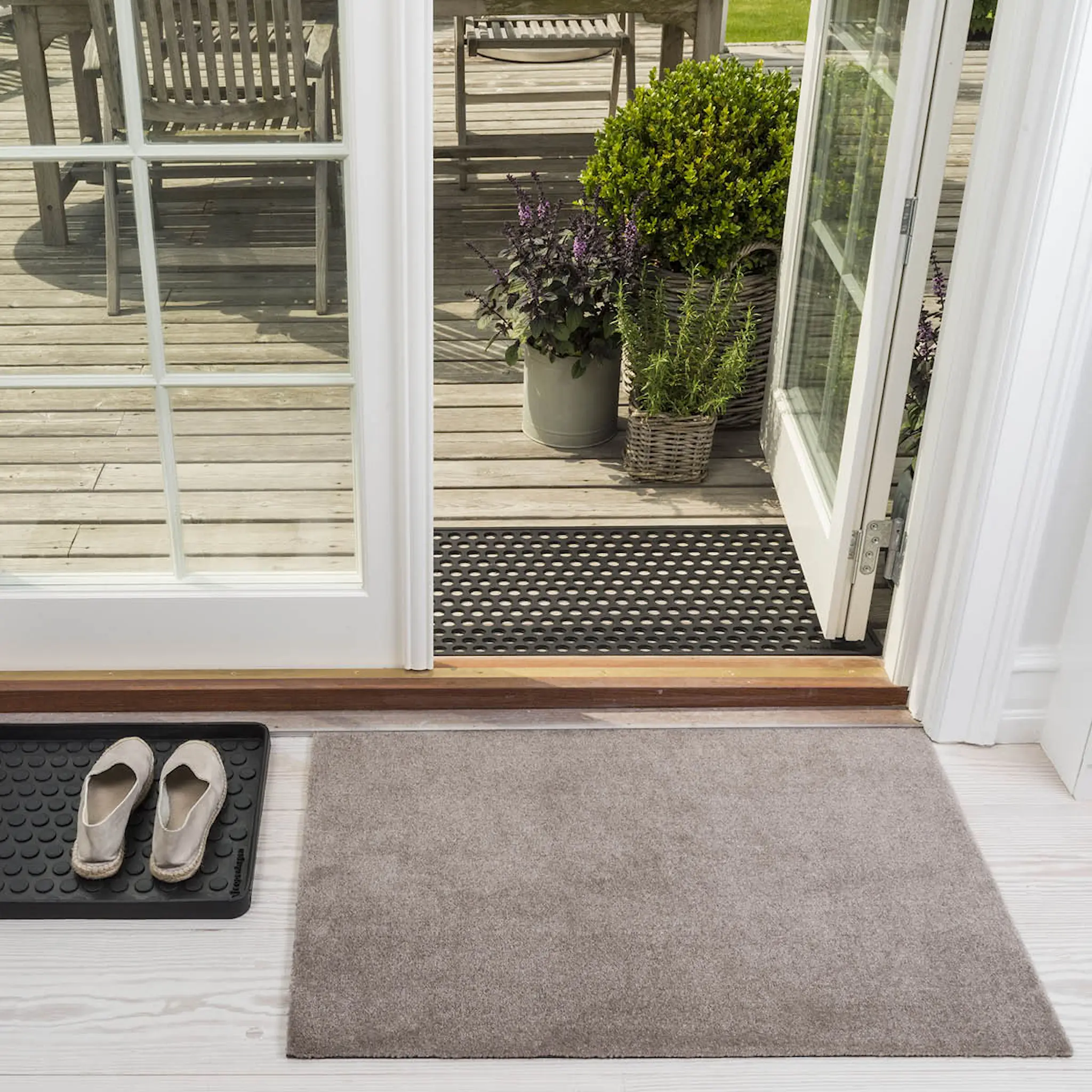 Tica Copenhagen Unicolor golvmatta 90x60 cm sand/beige