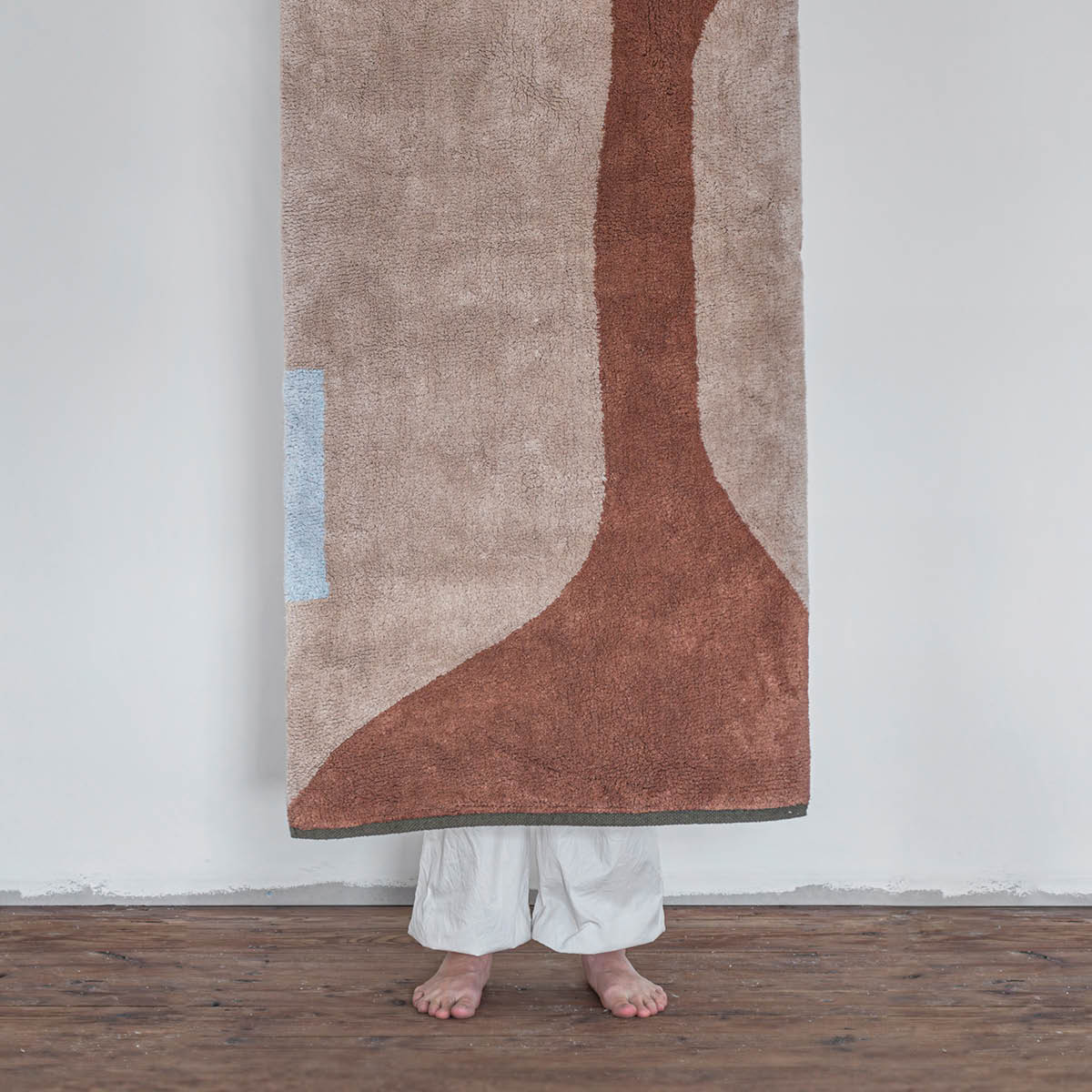 Mette Ditmer Figura golvmatta 150x70 cm tegelröd