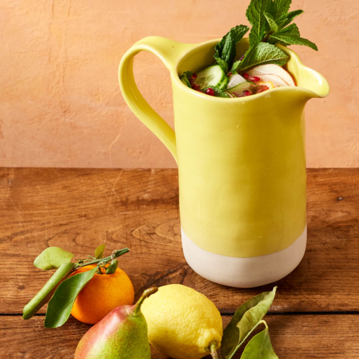 Jamie Oliver Big Love kanne i stentøy 1,5L gul