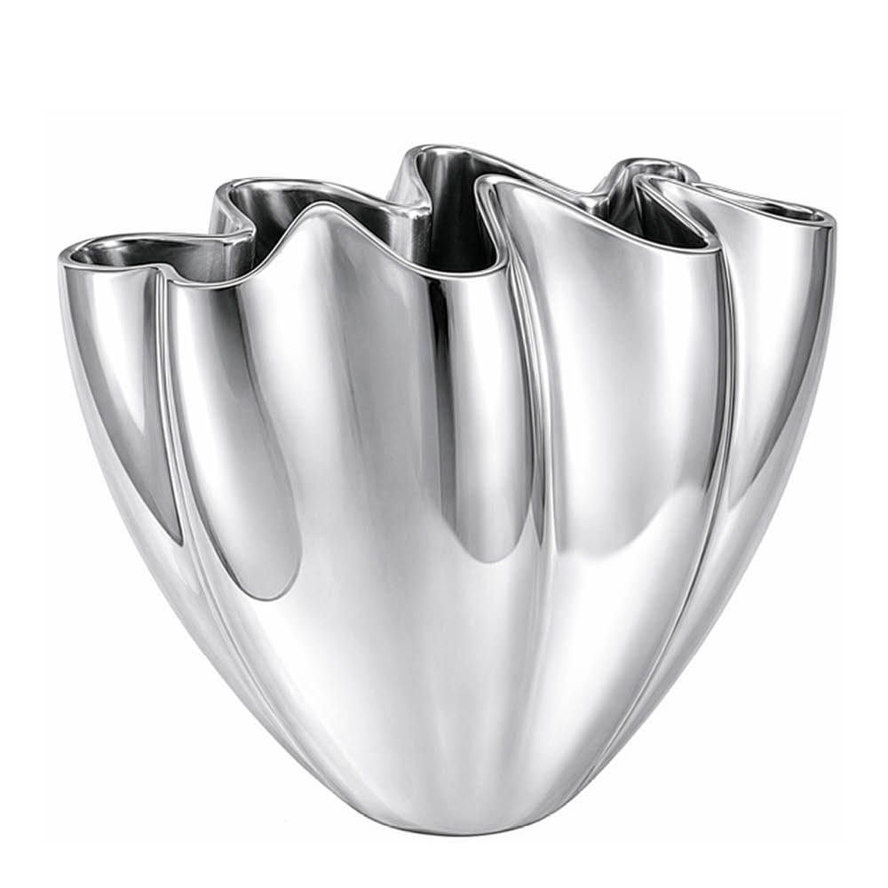 Mette Ditmer Shell vase 30 cm krom