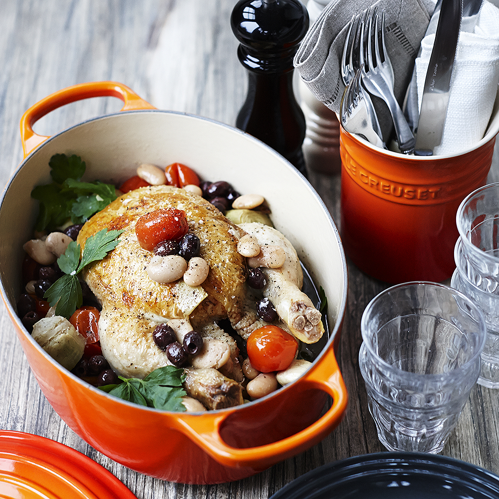 Le Creuset Signature støpejernsgryte oval 31 cm 6,3L volcanic