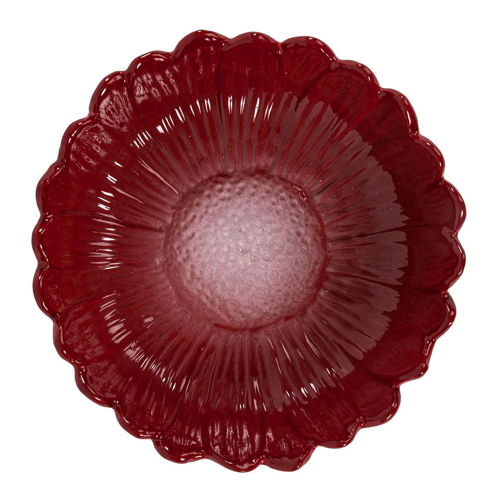 Sagaform Dagny djupt fat 20 cm vinröd