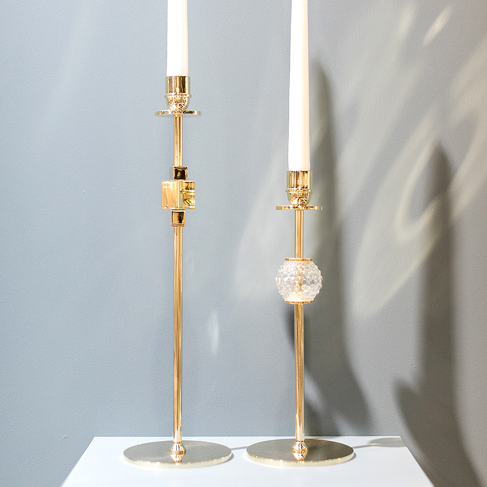 Hilke Alba lysestake 40 cm gull