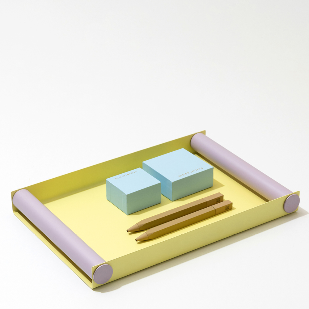 Design Letters Ray brett 20x30 cm gul/lavendel