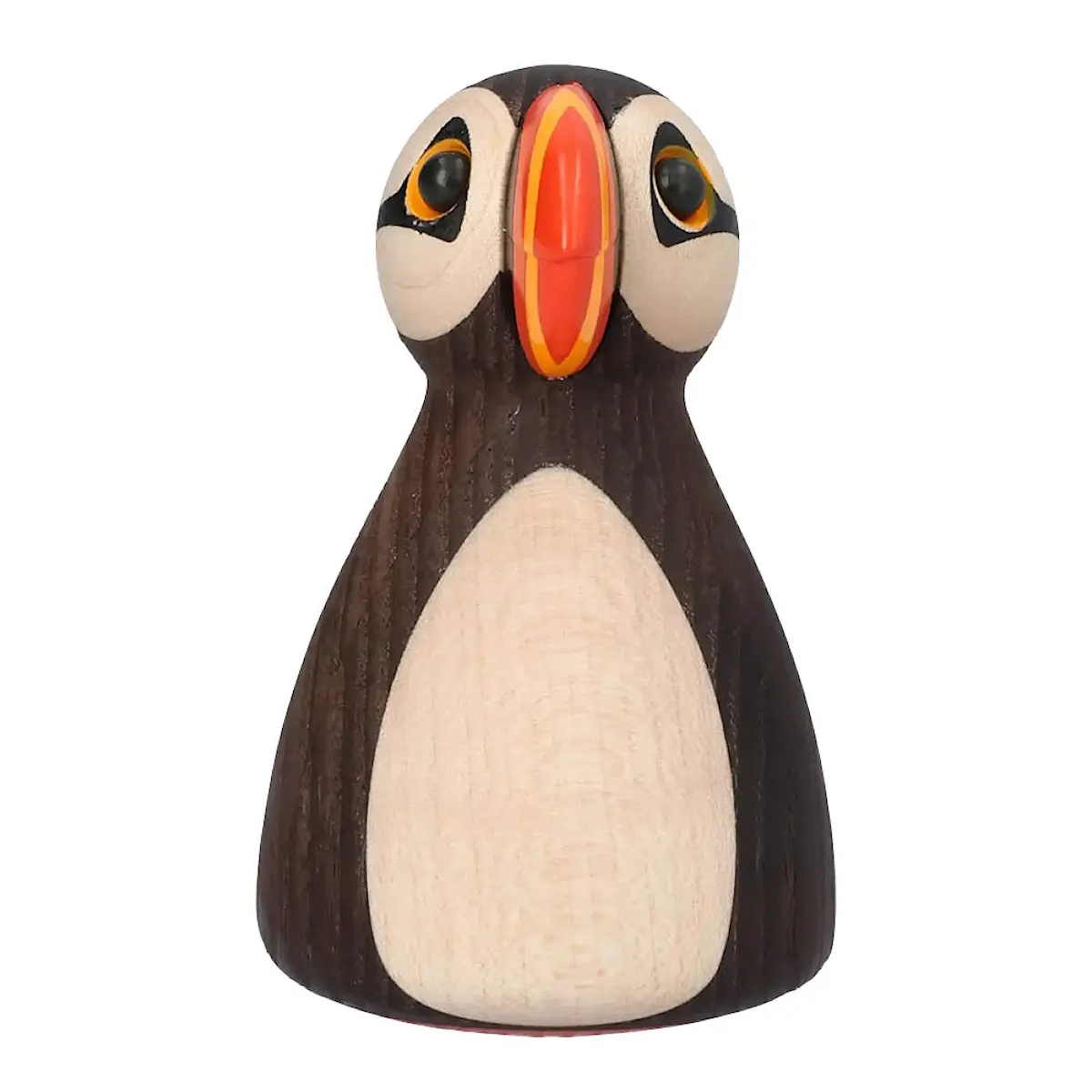 Spring Copenhagen Puffy Puffin träfigur 9 cm ask