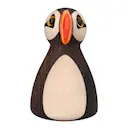 Puffy Puffin träfigur 9 cm ask
