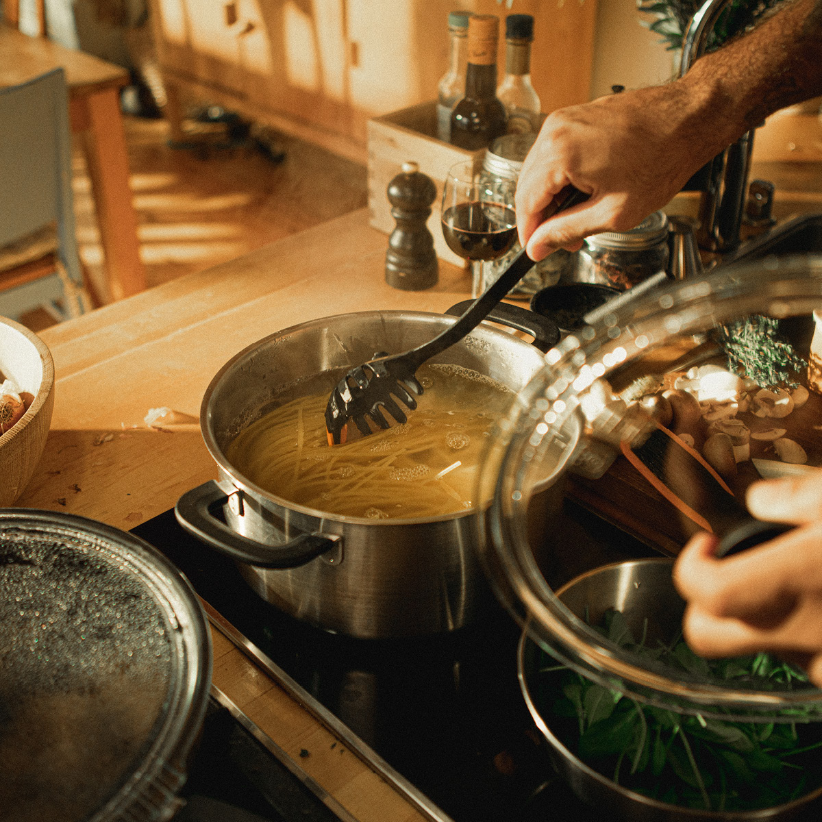 Fiskars Functional Form gryte m/glasslokk 5L