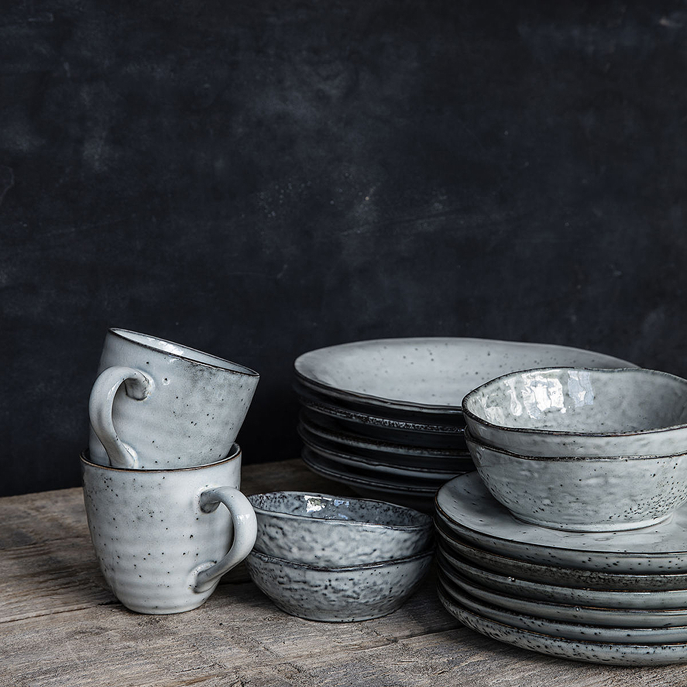 House Doctor Rustic Skål Grå/Blå 11,5 cm