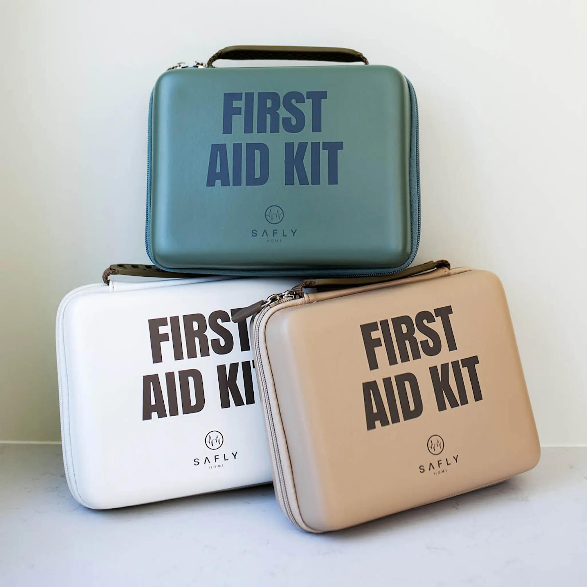 Safly Första hjälpen-låda medium 15x19 cm sand