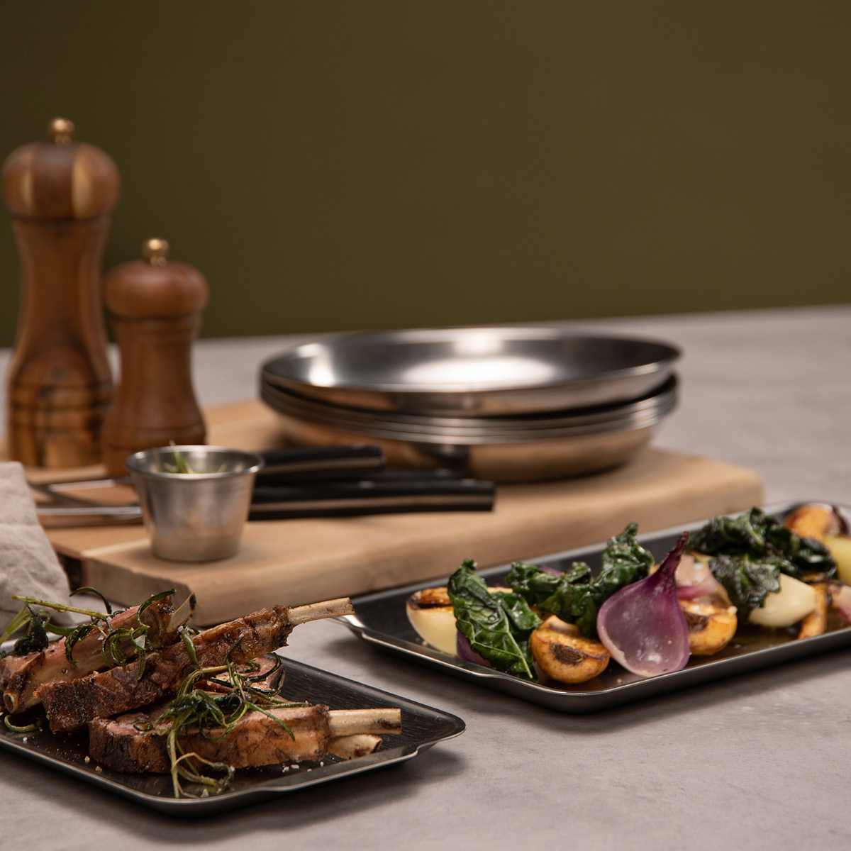 Exxent Serveringsbricka 22,5x14,5 cm stål