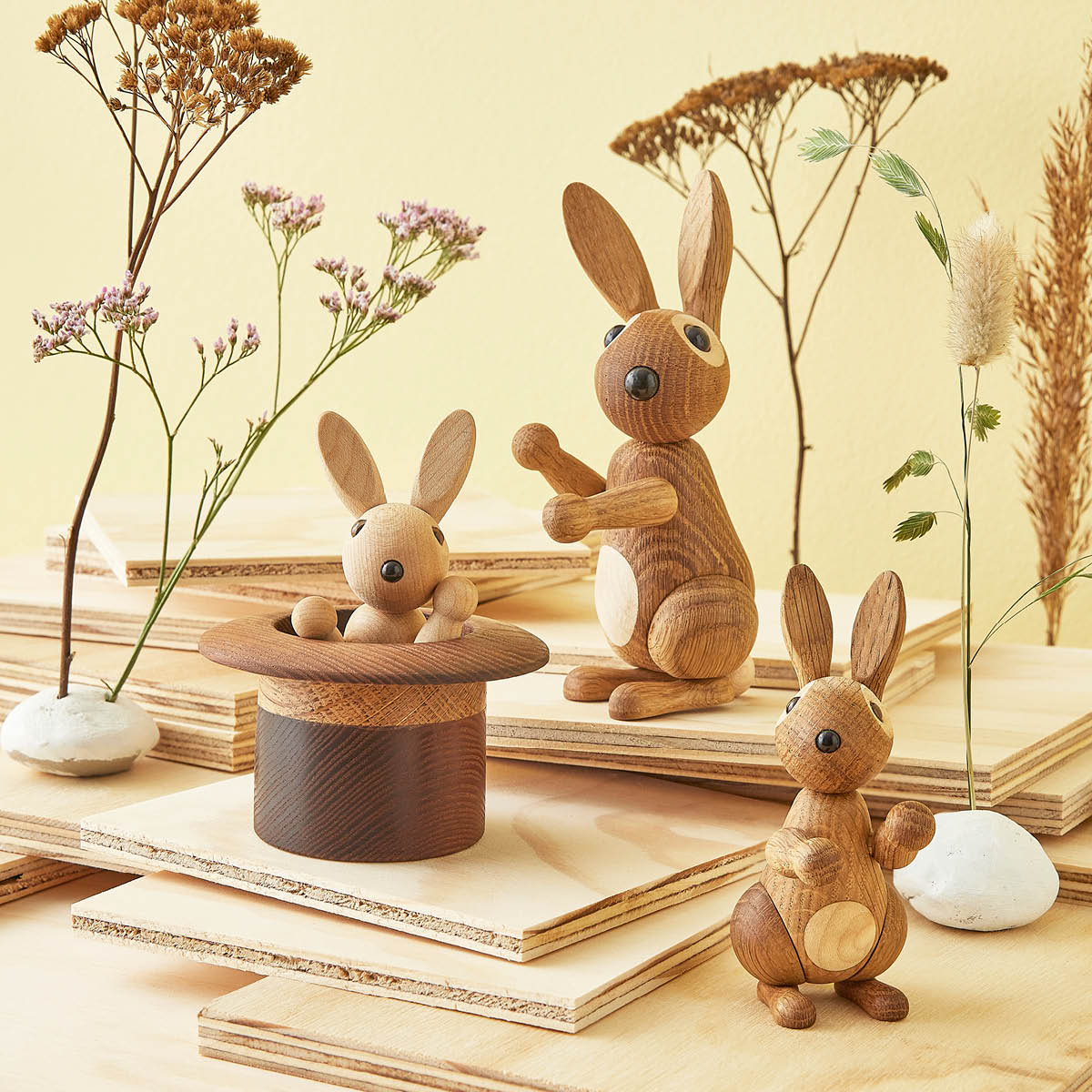 Spring Copenhagen The Magic Hat Kanin träddekoration 9,5 cm lönn