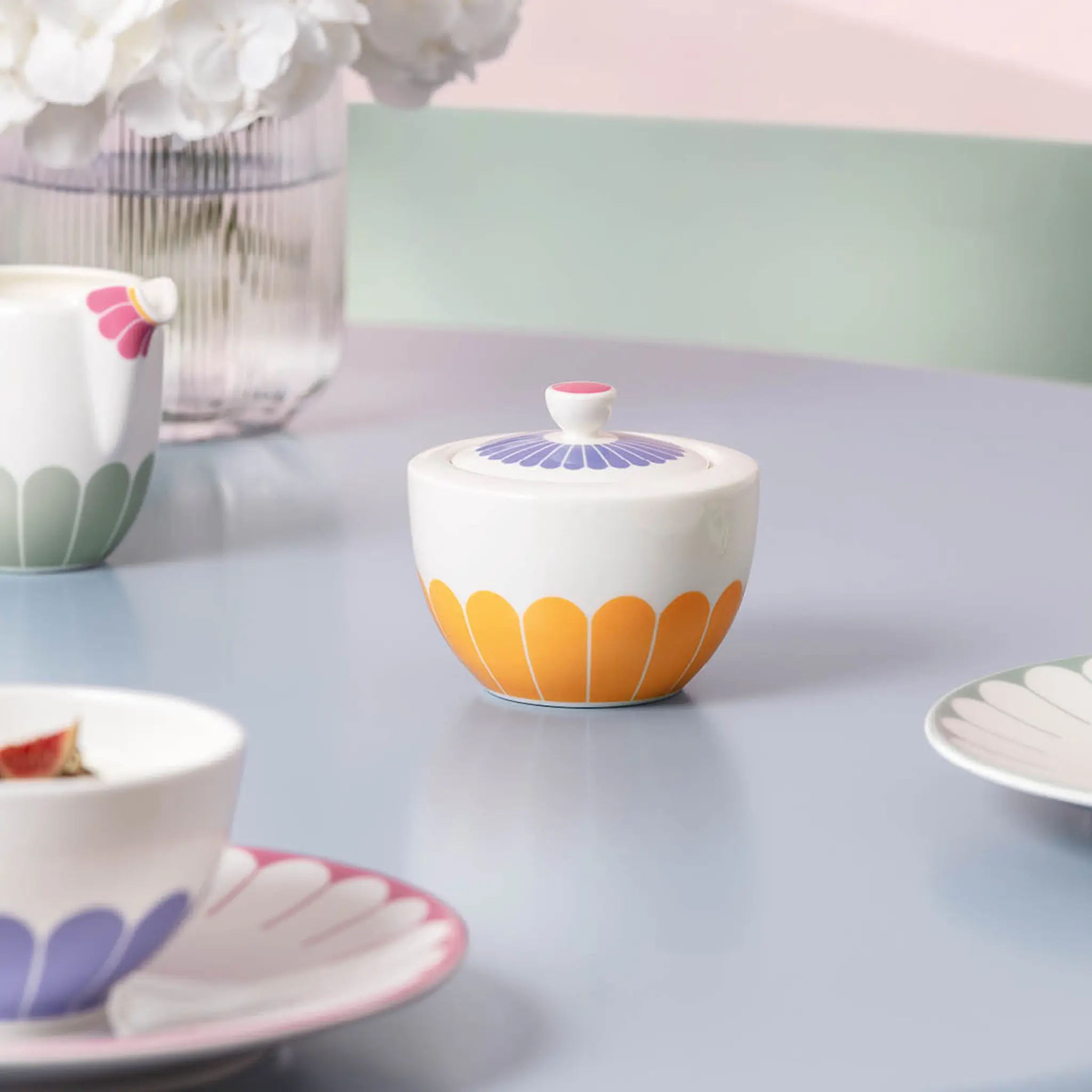 Villeroy & Boch Fleur colour sukkerskål 27 cl multi