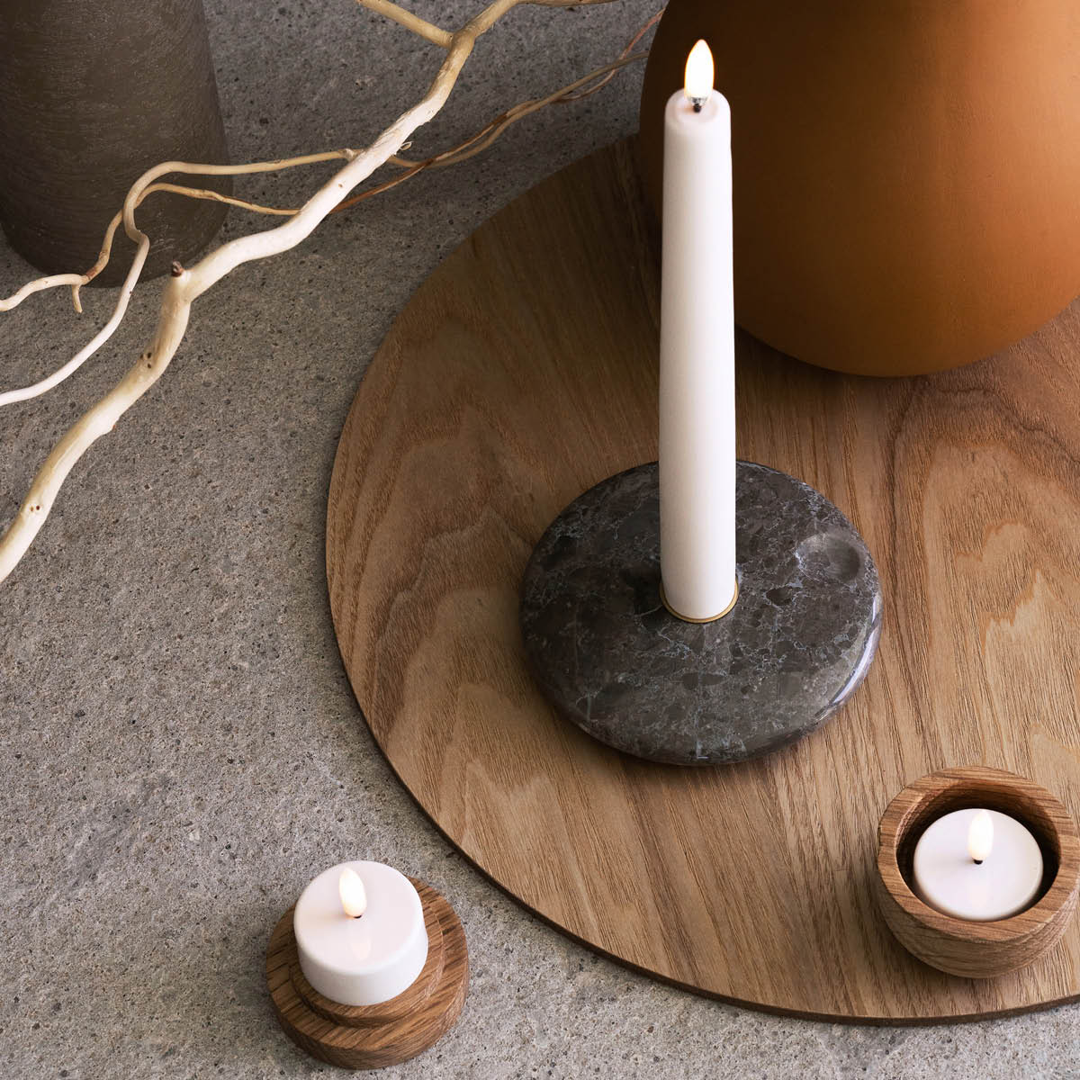 Uyuni Lighting LED Tuikkukynttilä 3,9x2,1 cm Valkoinen