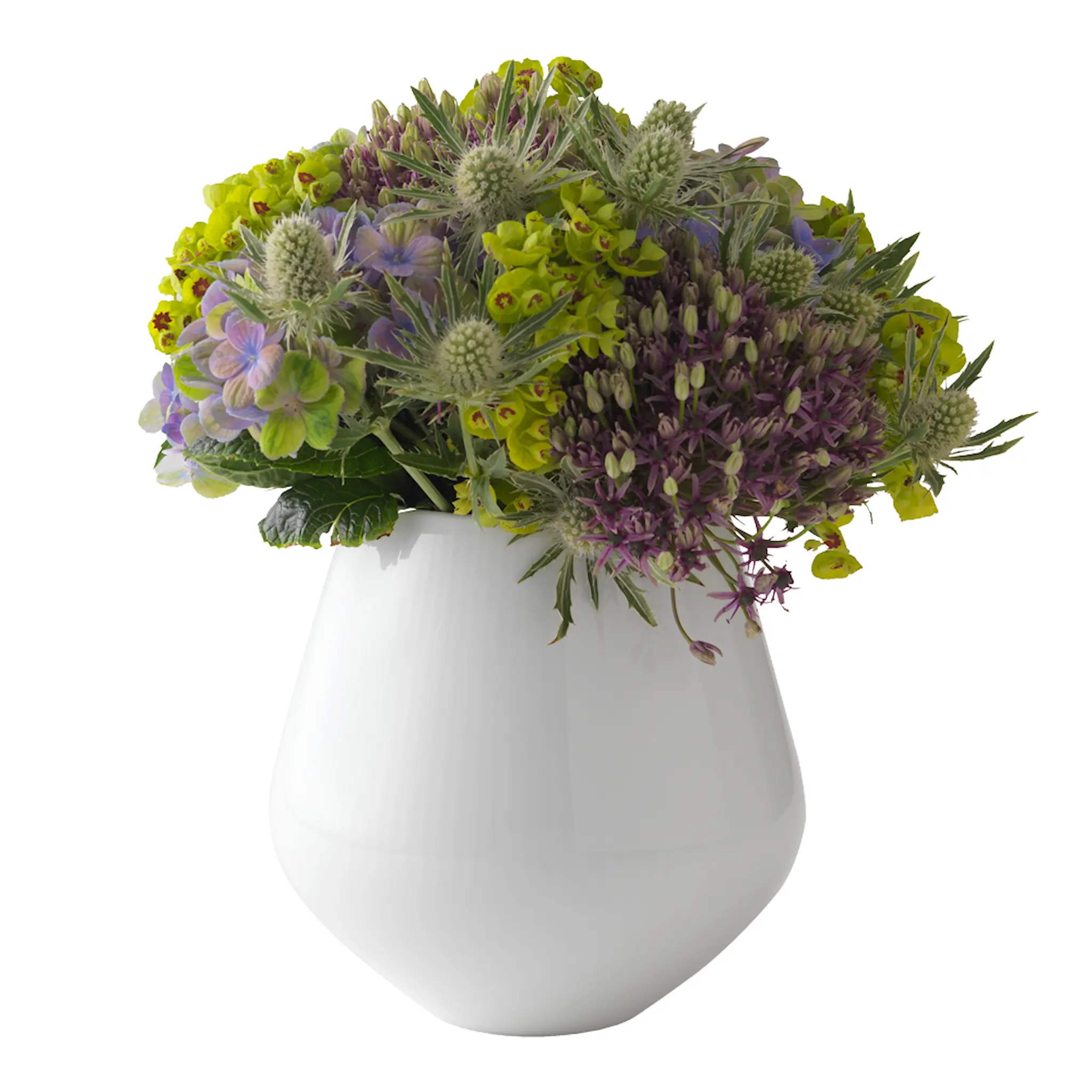 Royal Copenhagen White Fluted Vas 15 cm