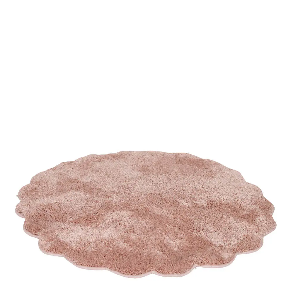 Ellen rund badematte Ø90 cm rosa