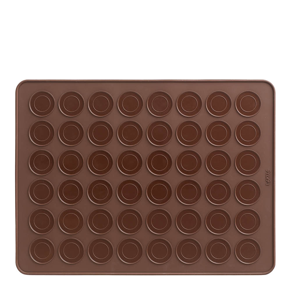 Lékué Bakmatta i silikon för Macarons 40x30 cm brun