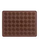 Bakmatta i silikon för Macarons 40x30 cm brun