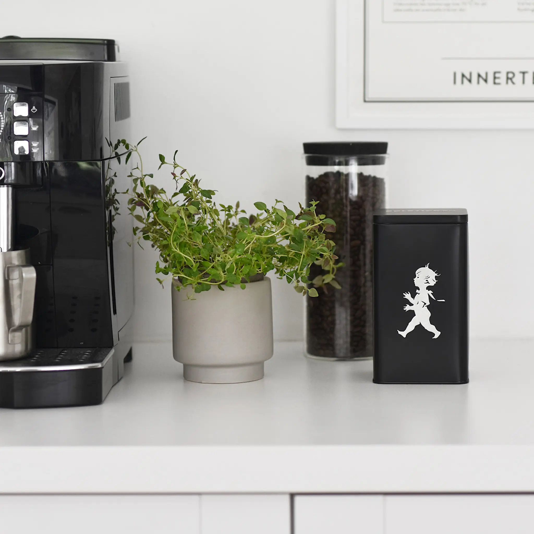 SOLSTICKAN Säilytyslaatikko 9x9 cm Musta