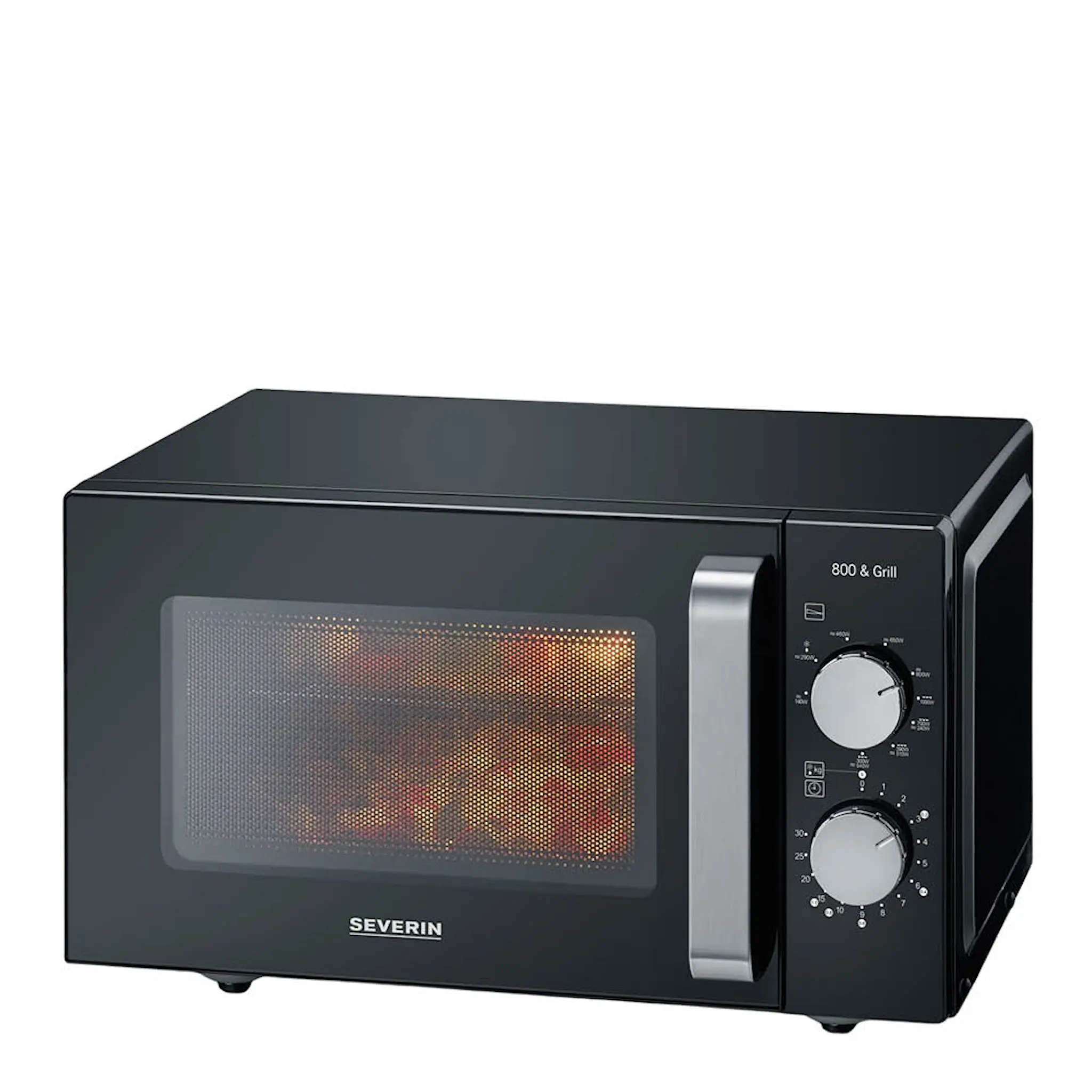 Severin Mikrovågsugn MW7762 med glasbotten och grill 20 L 800W