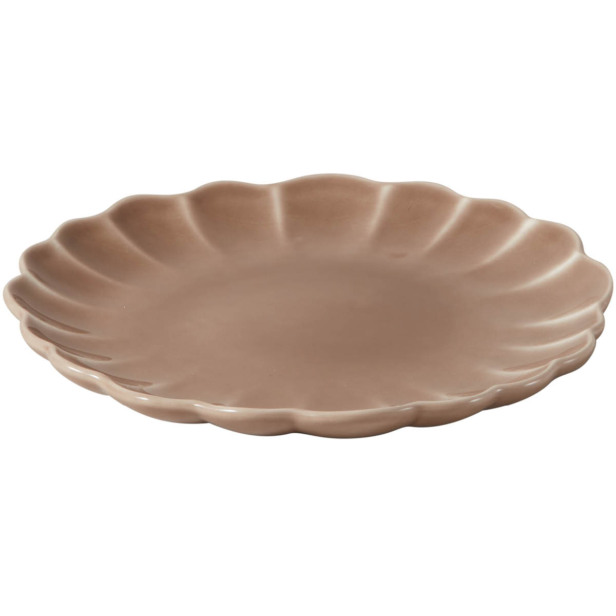 Stiernholm Lotus tallerken  27 cm brun