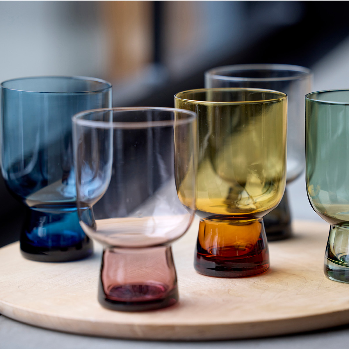 Lyngby Glas Sorrento vannglass 30 cl 4 stk blå