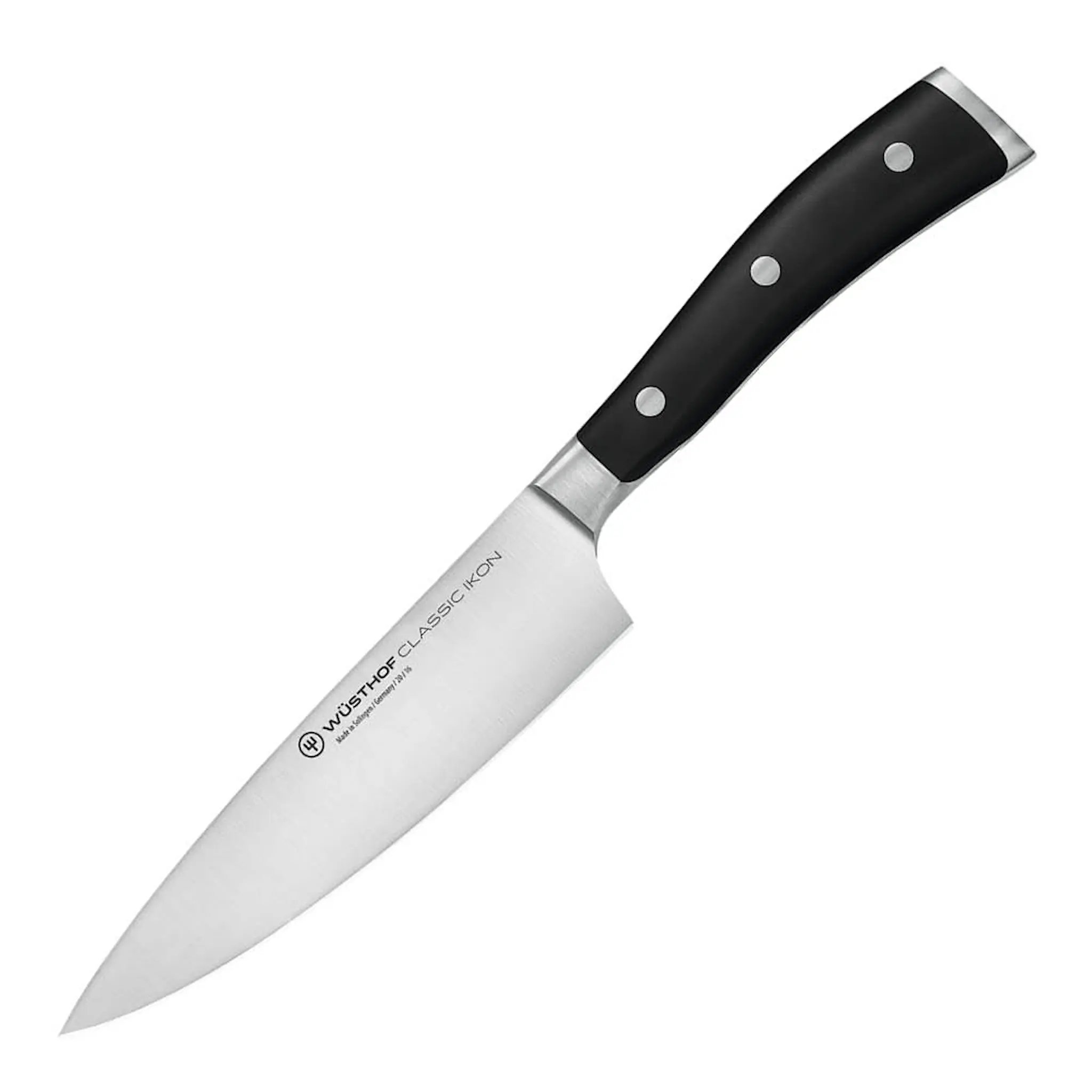 Wüsthof Classic Ikon kokkiveitsi 16 cm puolikas väistin musta