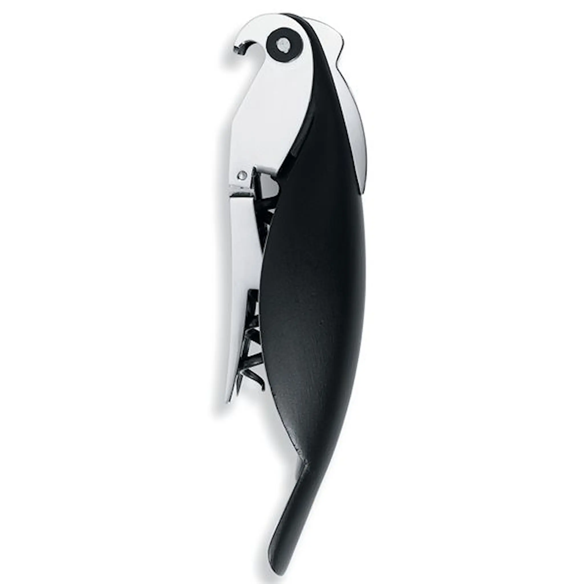 Alessi Parrot korkskruv 13 cm svart