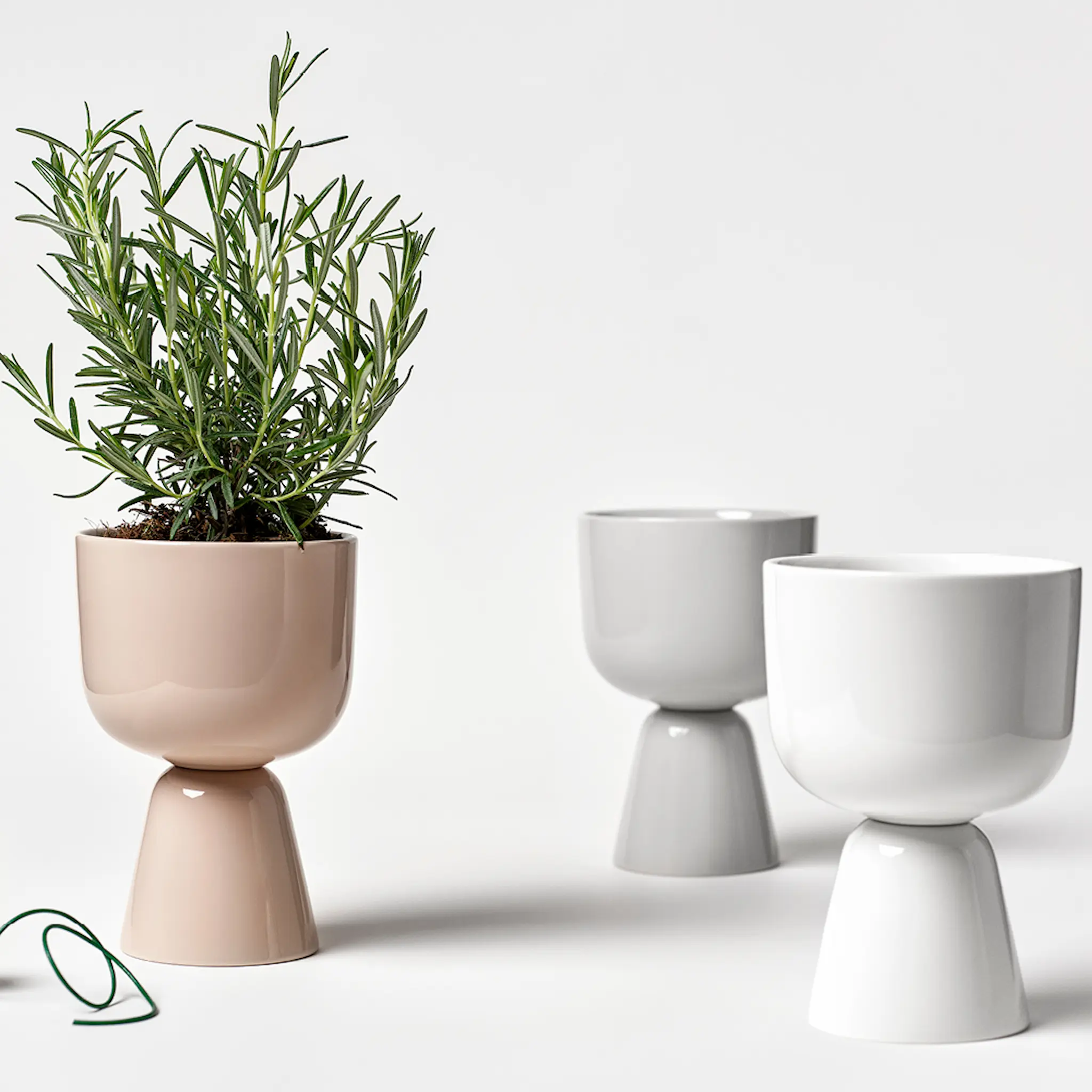 iittala Nappula blomkruka 19x12,5 cm beige
