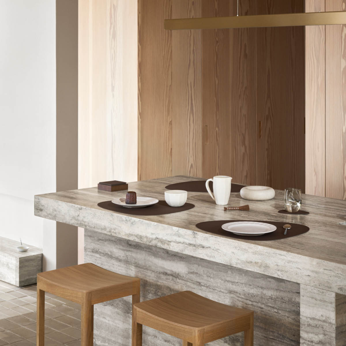 LIND DNA Curve Corduroy bordstablett 37x44 cm hazel