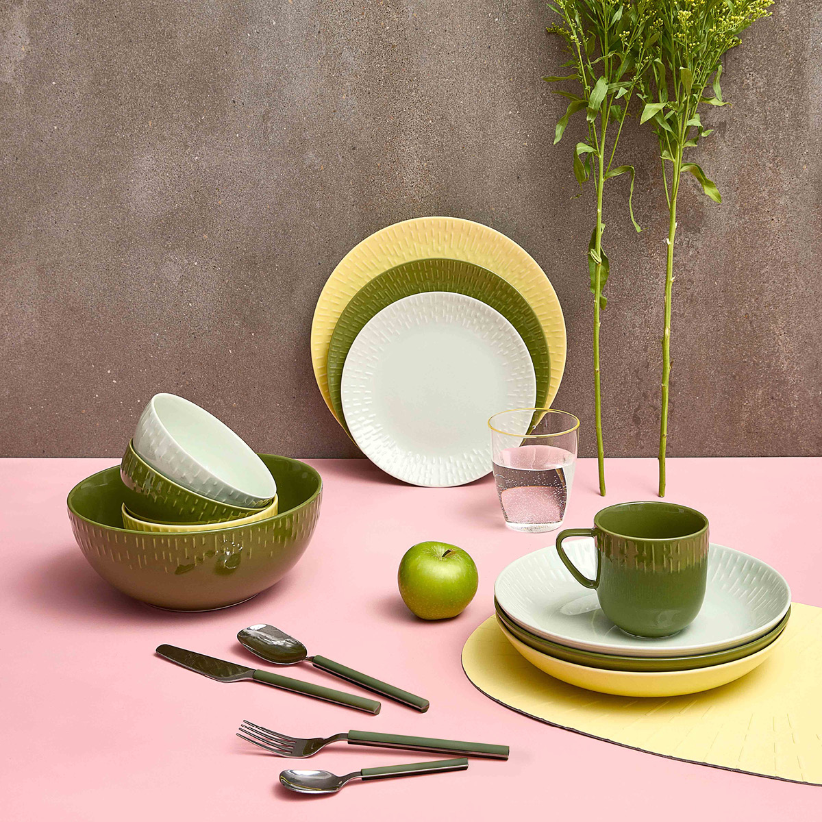 Aida - Life in colour Confetti Pöytätabletti 45x30,6 cm Lemon