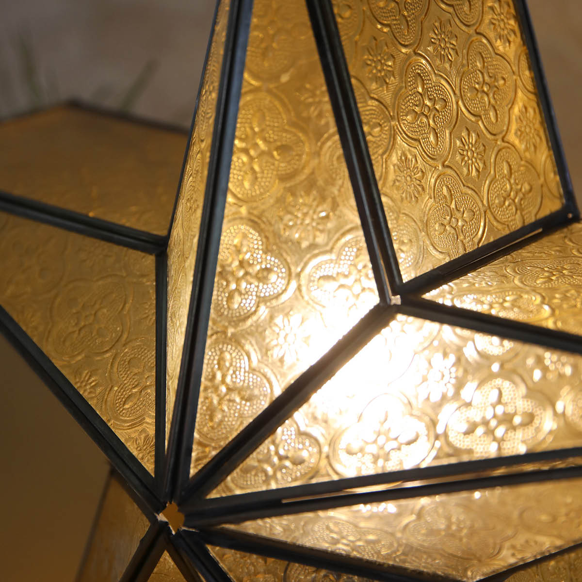 Markslöjd Ayla bordstjerne 1 lys antikk sølv/rav