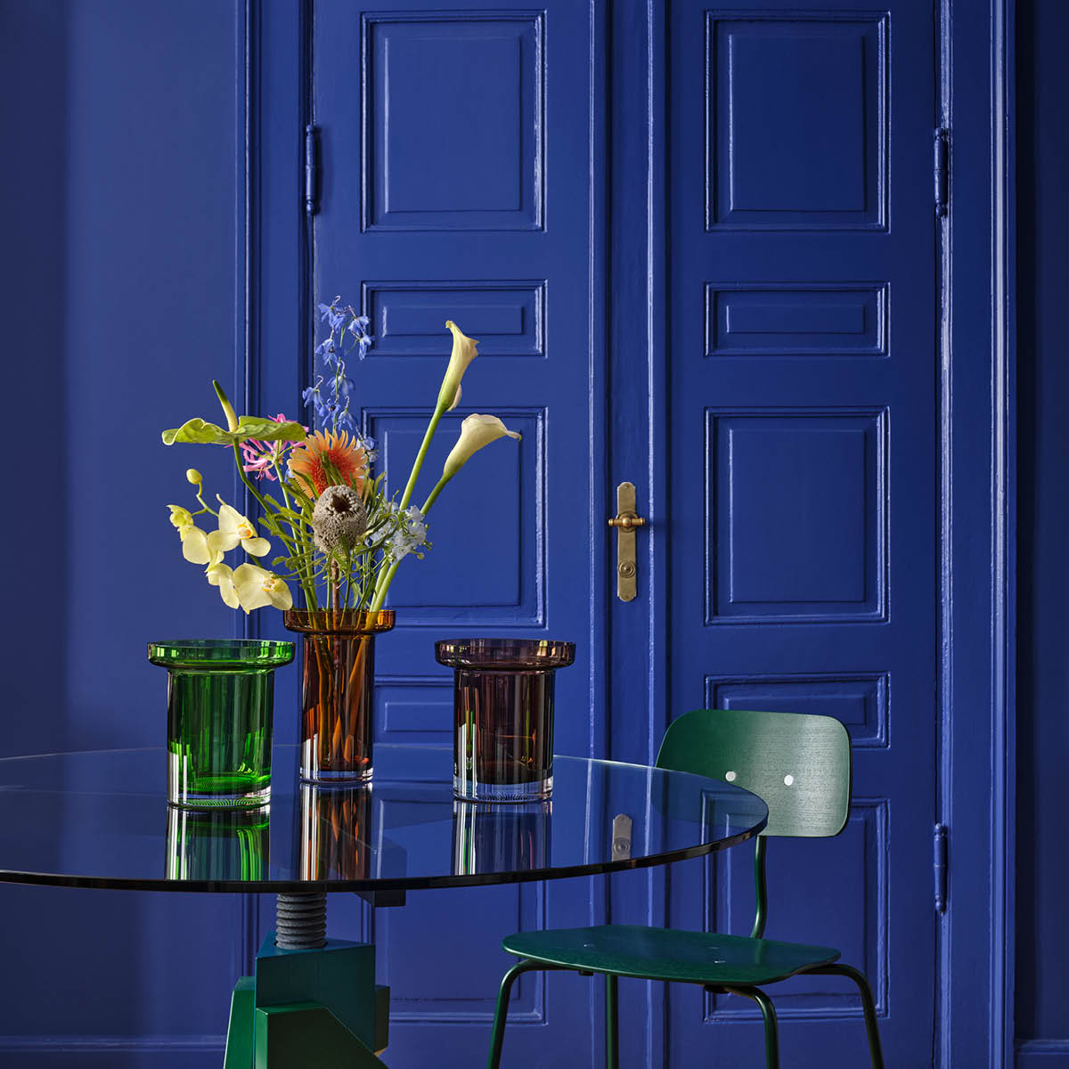 Kosta Boda Limelight Ruusuvaasi 23 cm Meripihka