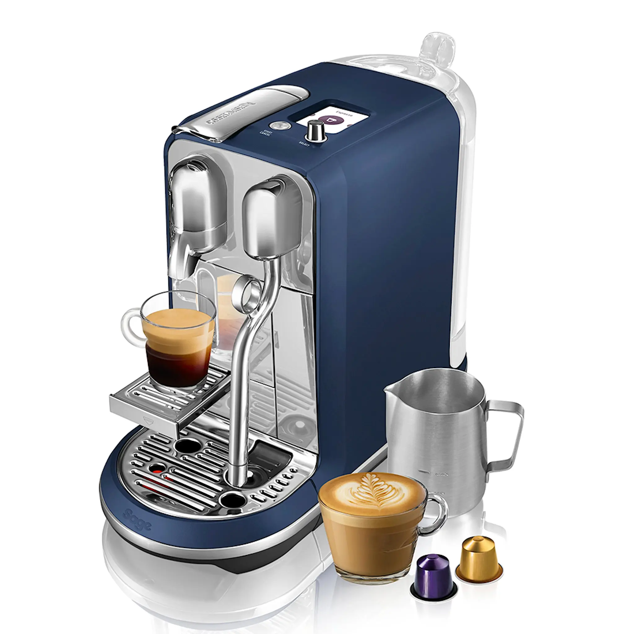 Sage Sage The Creatista Plus Kaffemaskin Damson Blue
