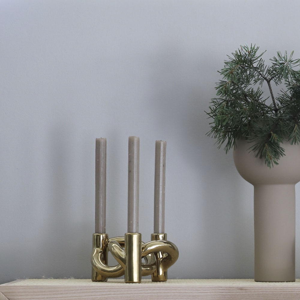 Cooee Lykke 3 Kynttilänjalka 10 x 17 x 15 cm Kulta