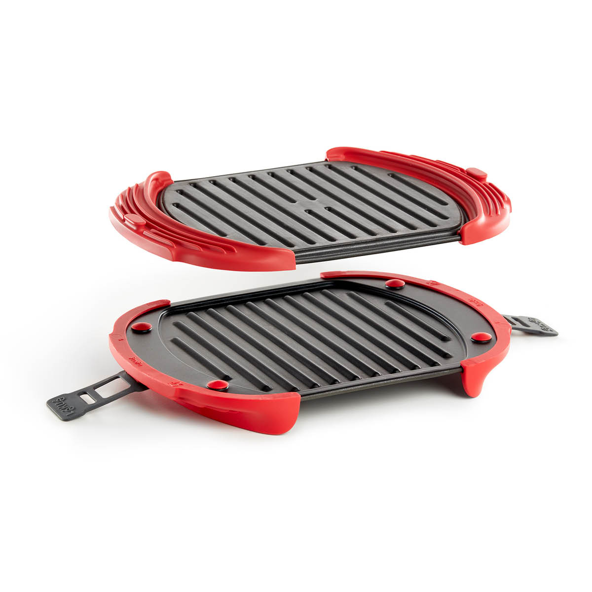 Lékué Grill XL för mikrovågsugn 30x21 cm röd