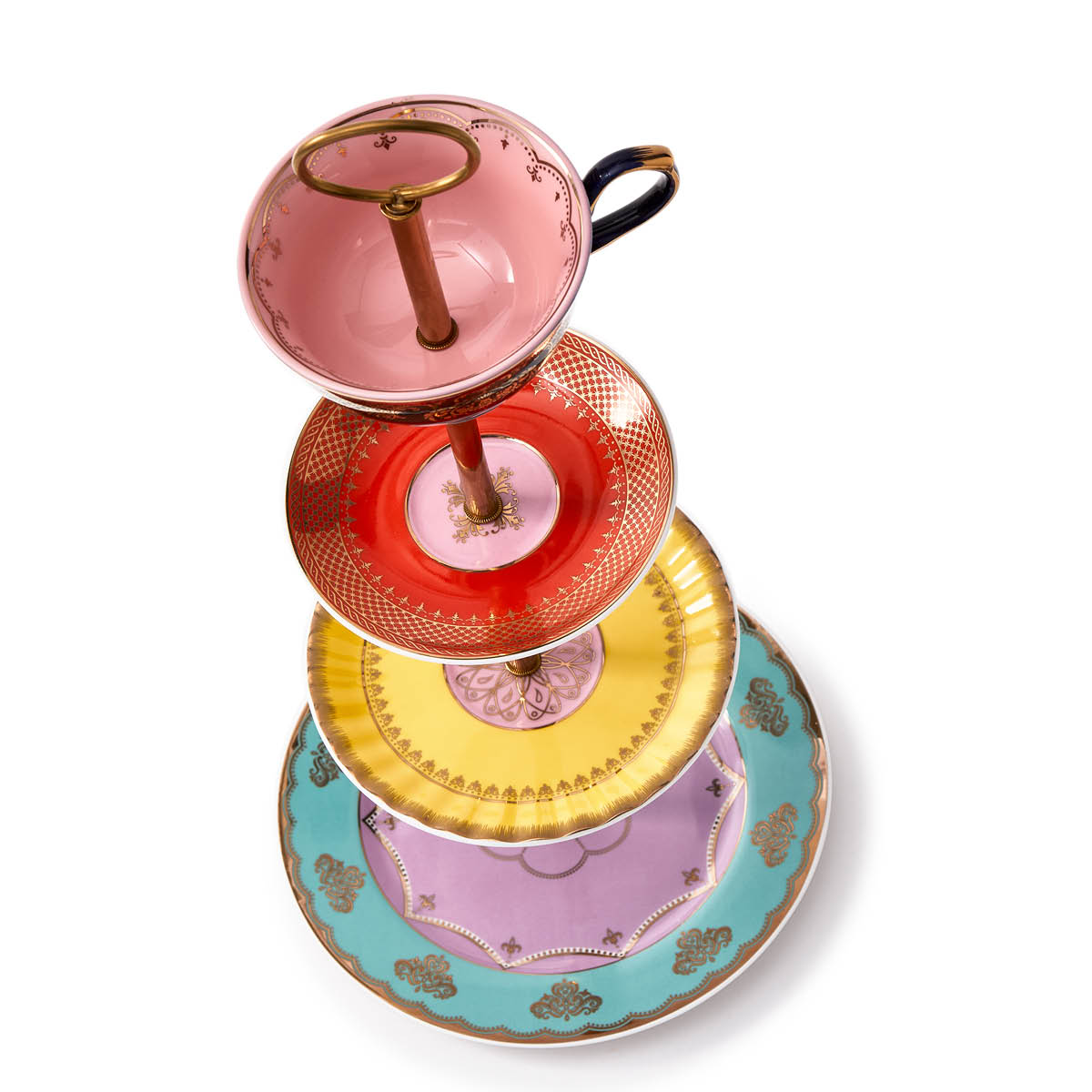 Pols Potten Grandpa etagefat 4 delar 19x44 cm multi