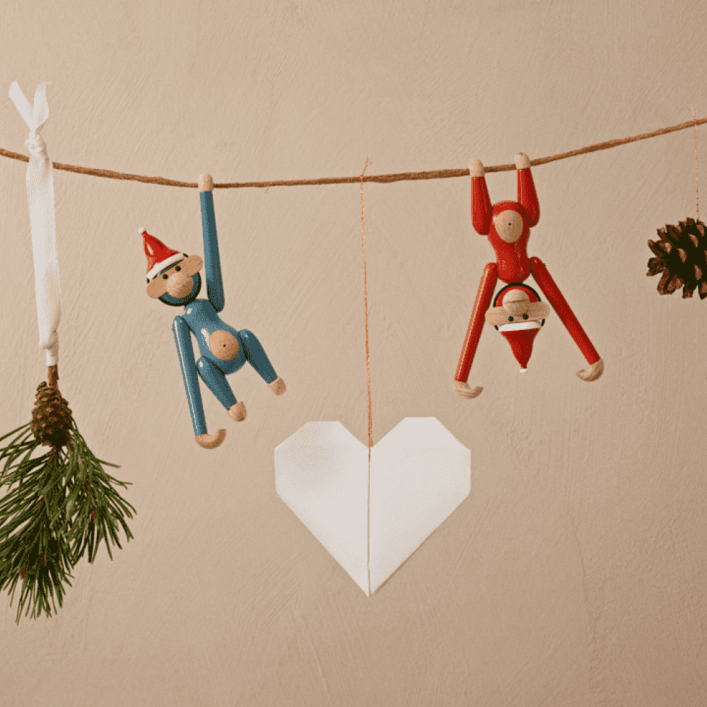 Kay Bojesen Denmark Apekatt mini vintage rød