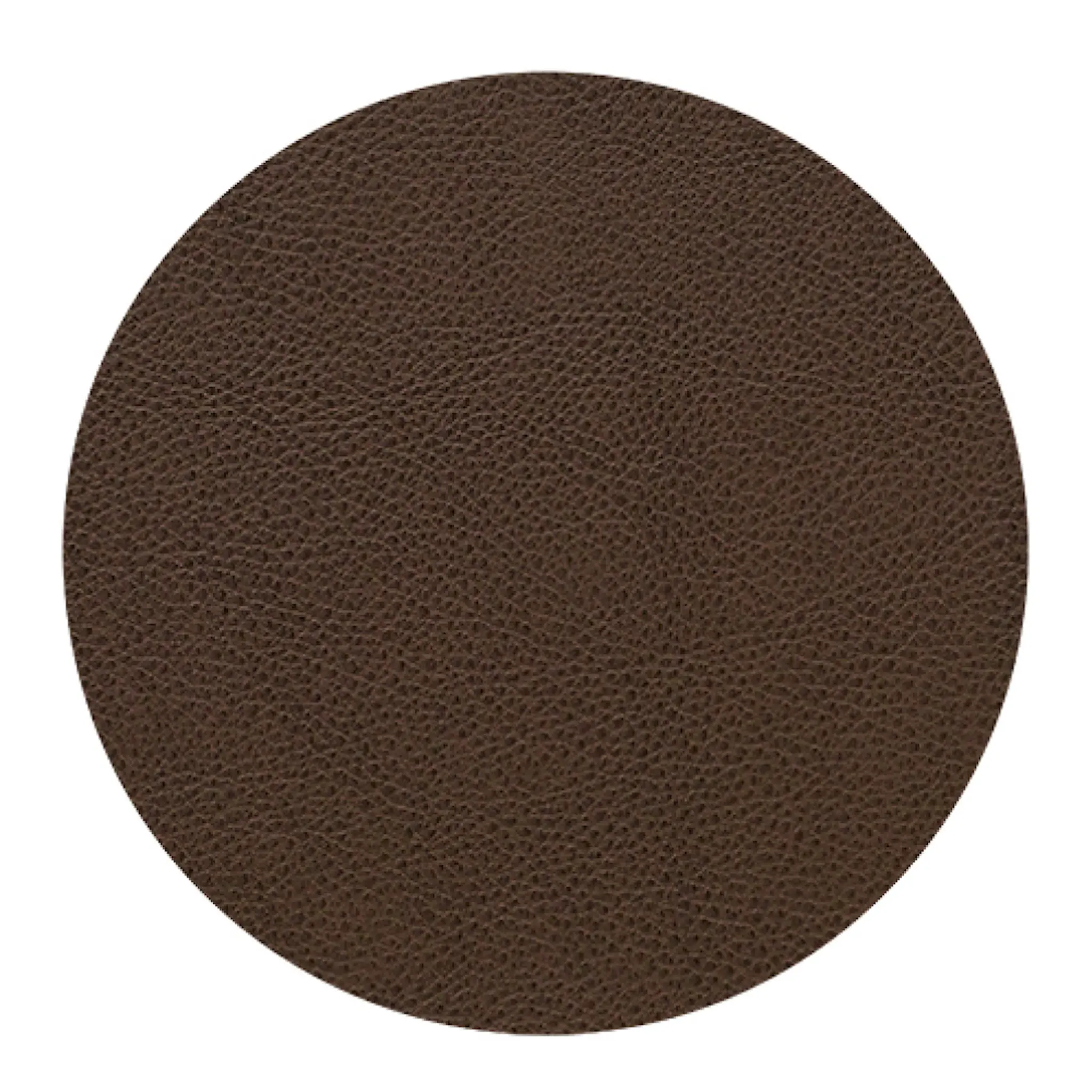 LIND DNA Leather Serene Circle glassunderlag 10 cm hazel