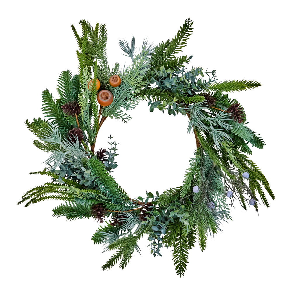 House Doctor Deco krans 53 cm grön