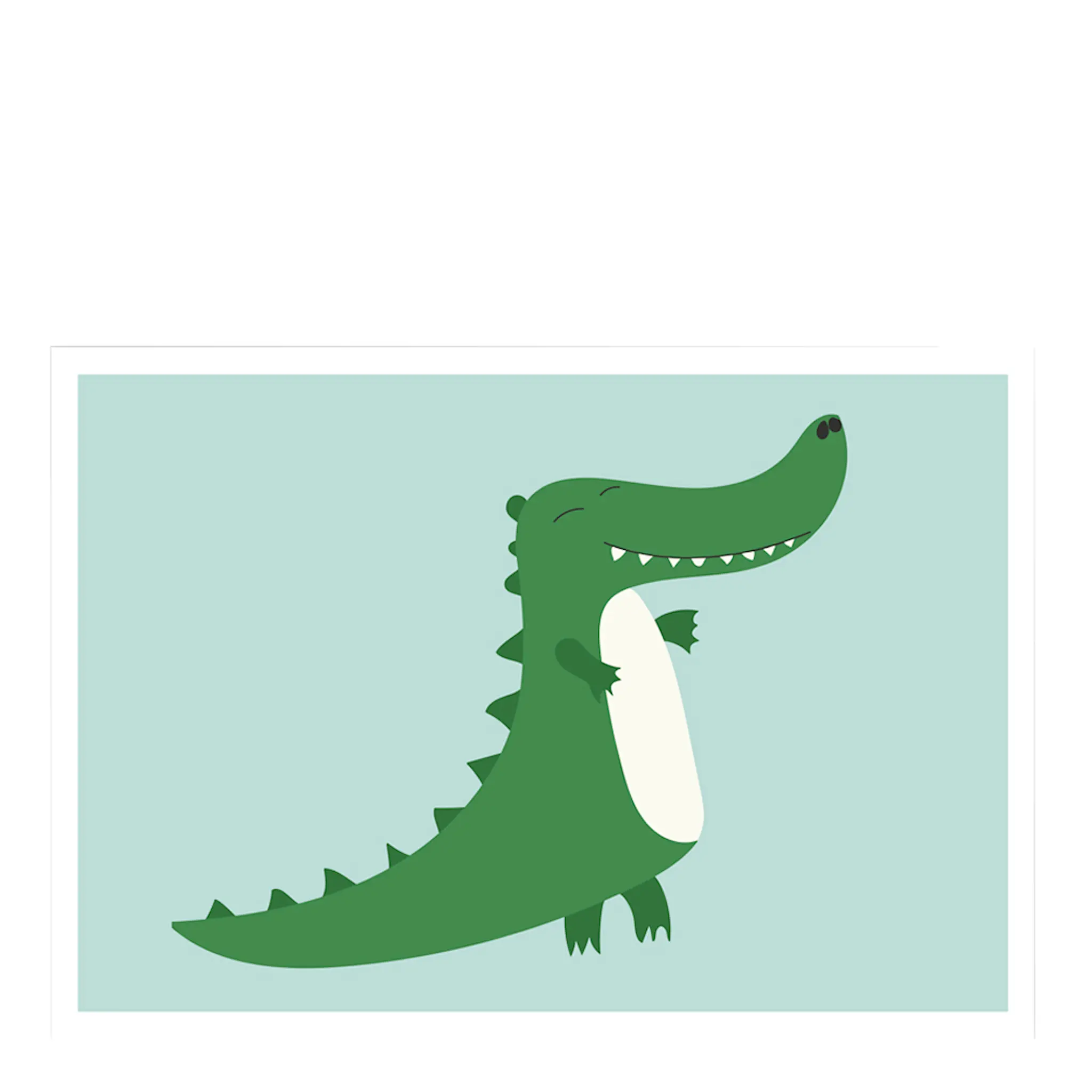 Kunskapstavlan Poster Mini Print A5  Krokodil