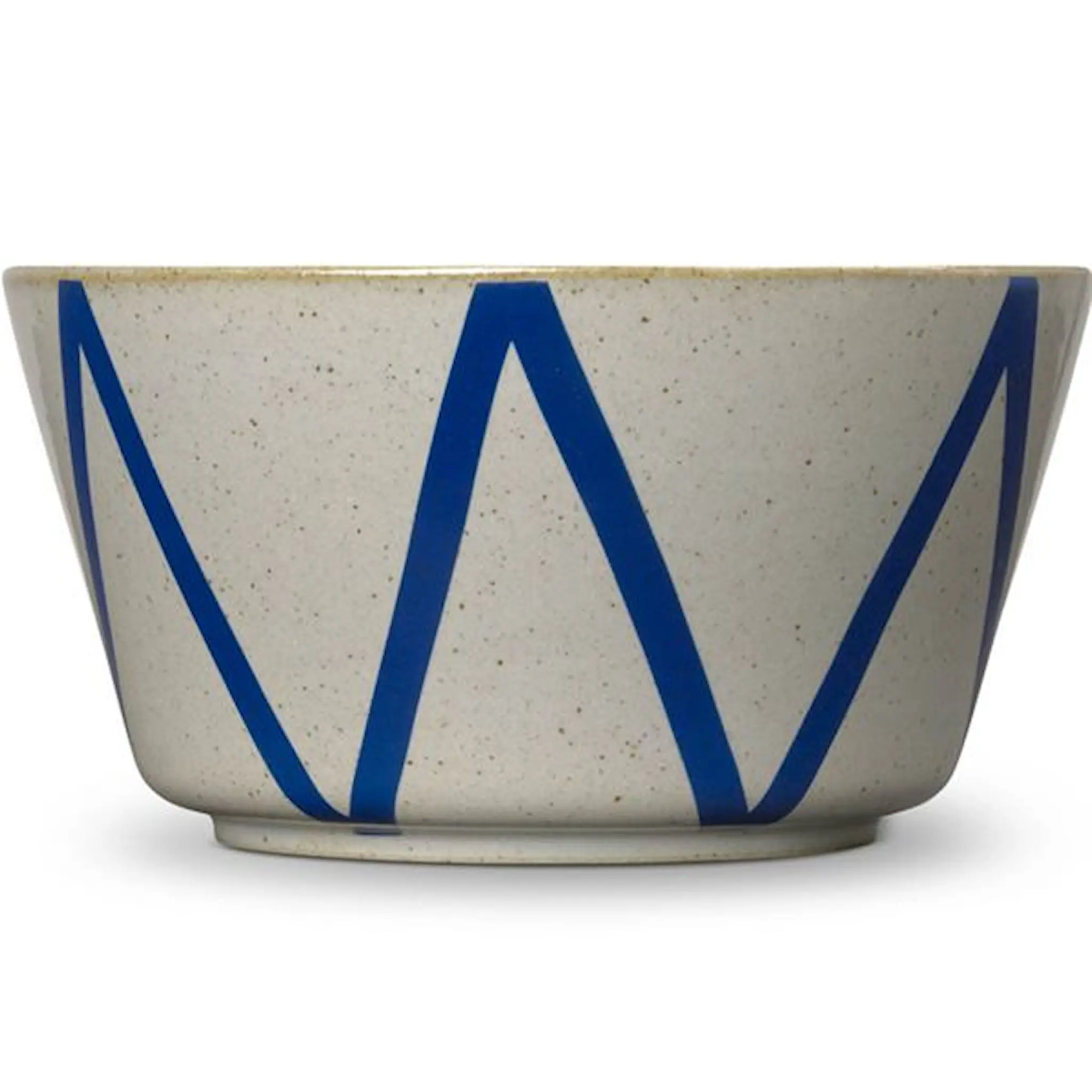 Lyngby Porcelæn Dan-Ild Skål 21 cm Sicksack
