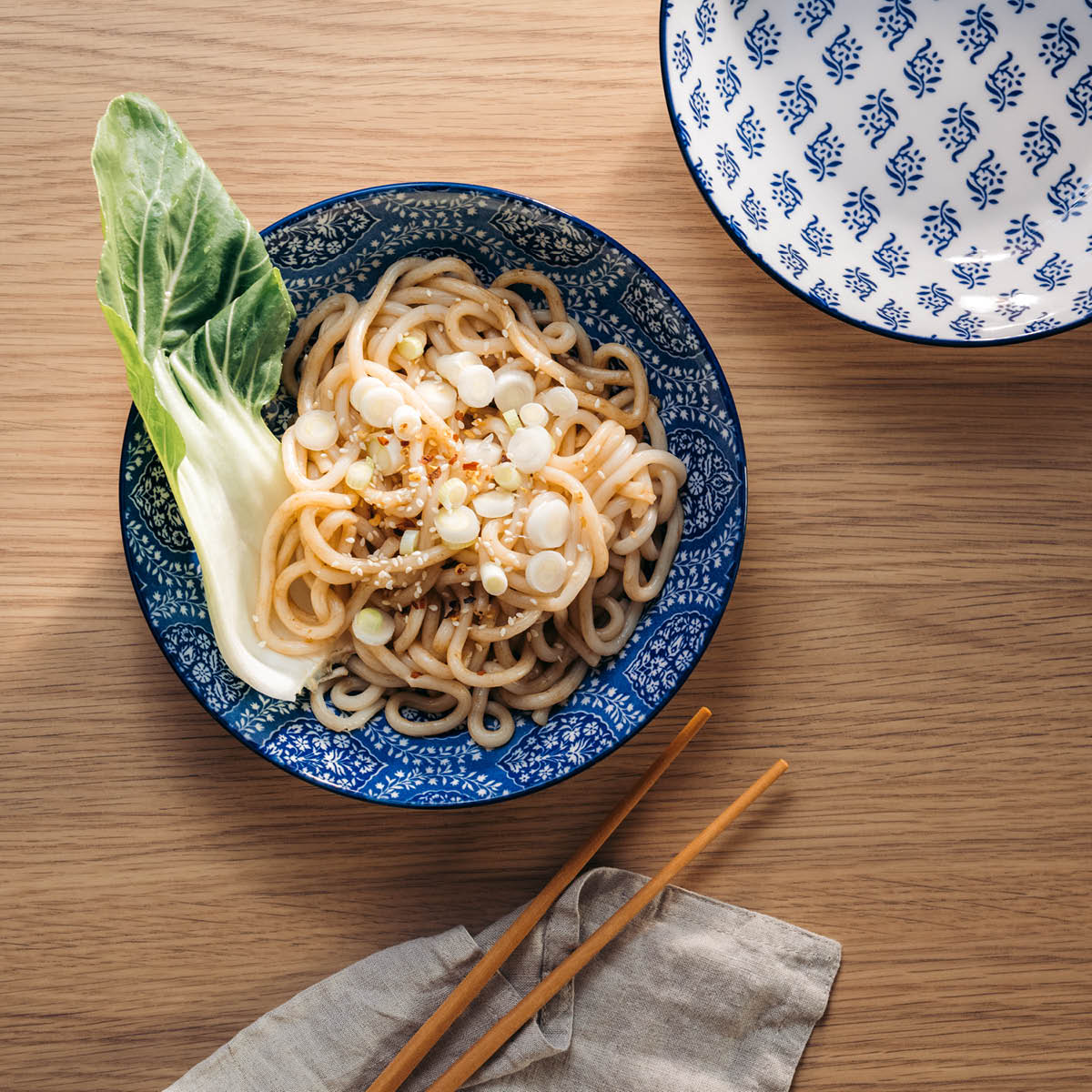 Stiernholm Sakura dyp tallerken 20 cm 80 cl blå/hvit