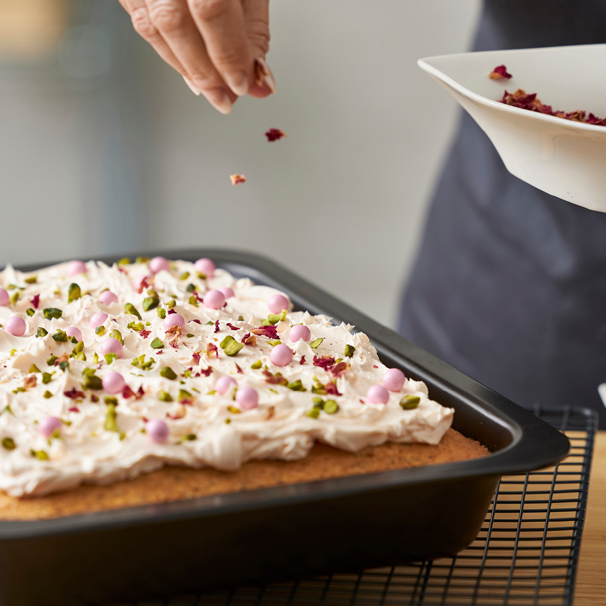 Blomsterberg Langpanne 30x40x5,3 cm stål