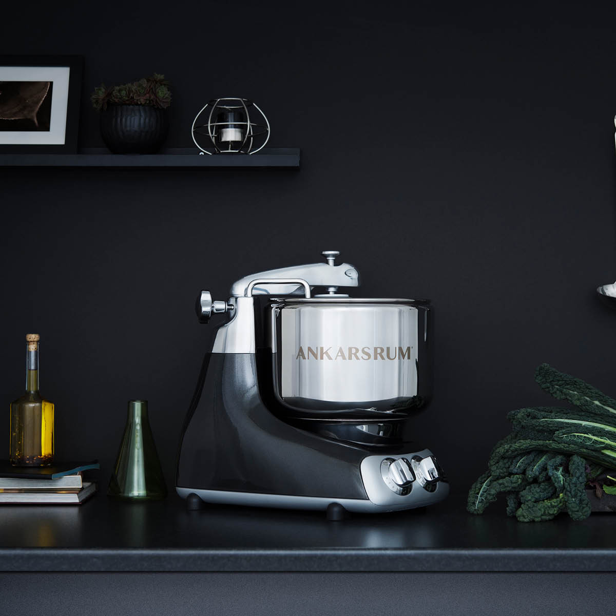 Ankarsrum Ankarsrum Assistent Original Köksmaskin Svart/Blank