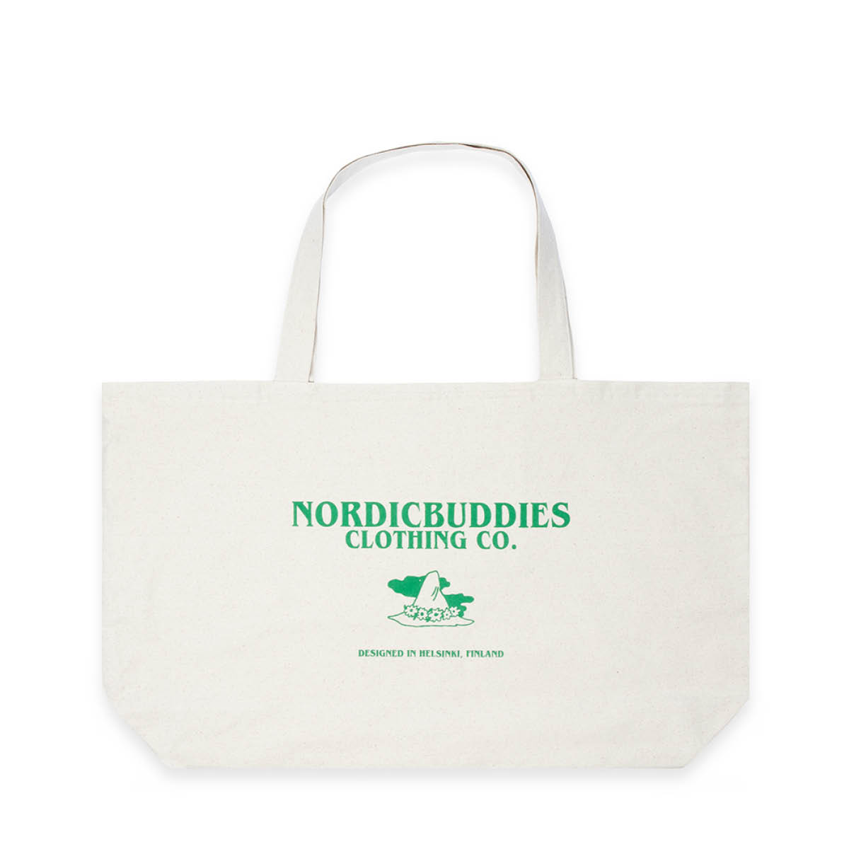 Nordicbuddies Mummi handlenett XL 65x41 cm Snusmumrikken beige