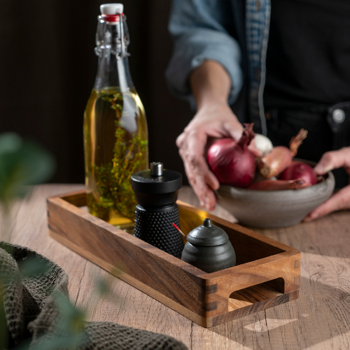 Zassenhaus Serveringsbrikke i akasietre 32x12x4,5 cm