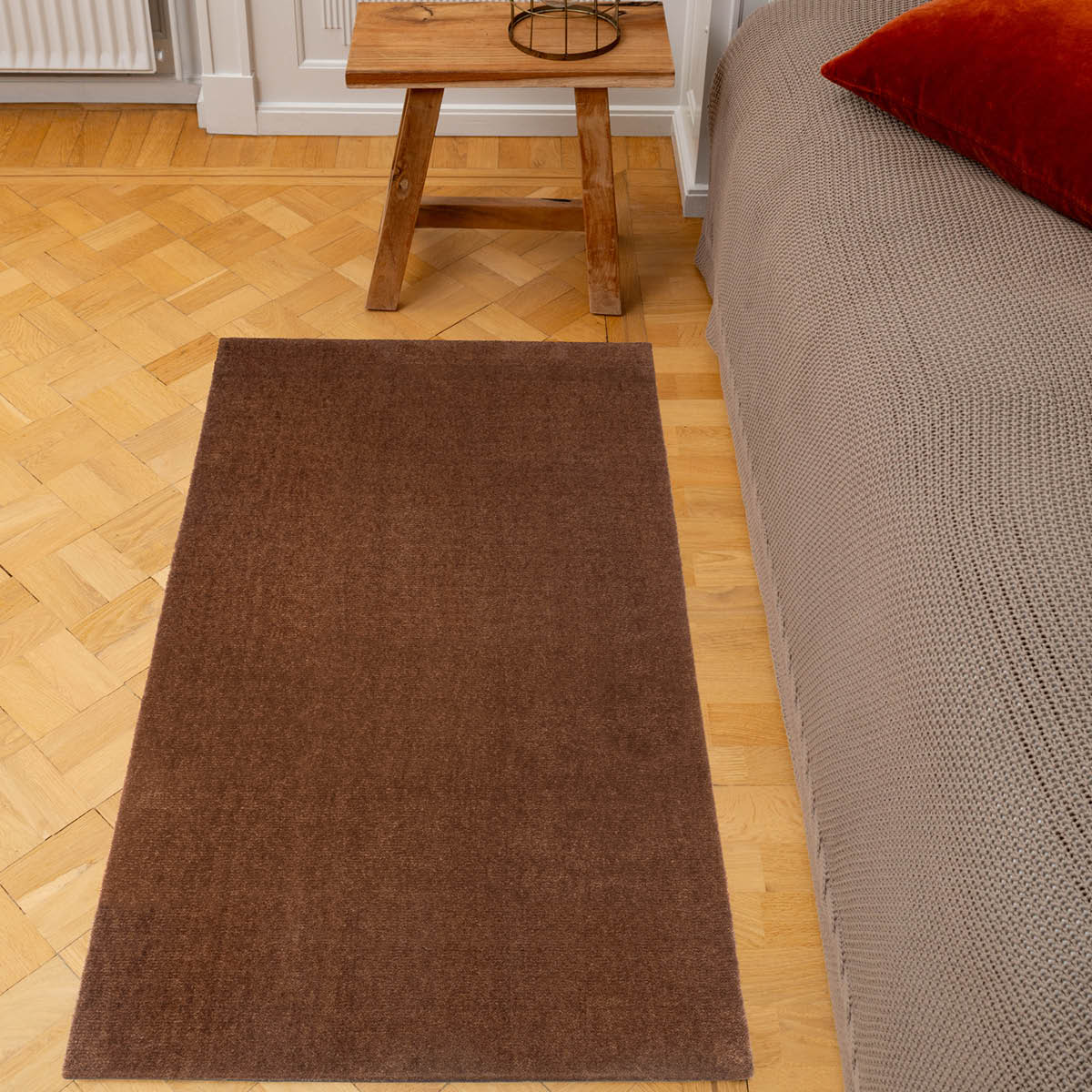 Tica Copenhagen Unicolor golvmatta 120x67 cm cognac