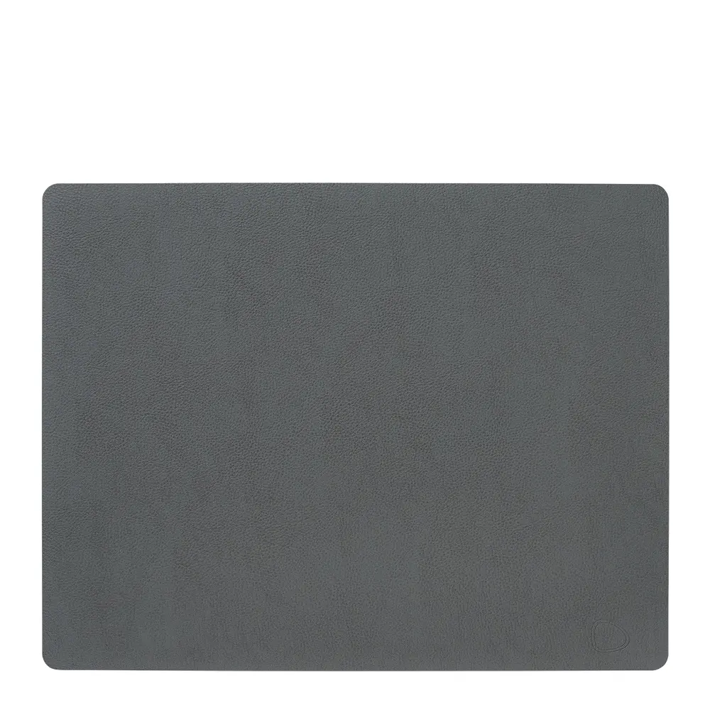 Leather Serene Square bordbrikke L 35x44 cm anthracite