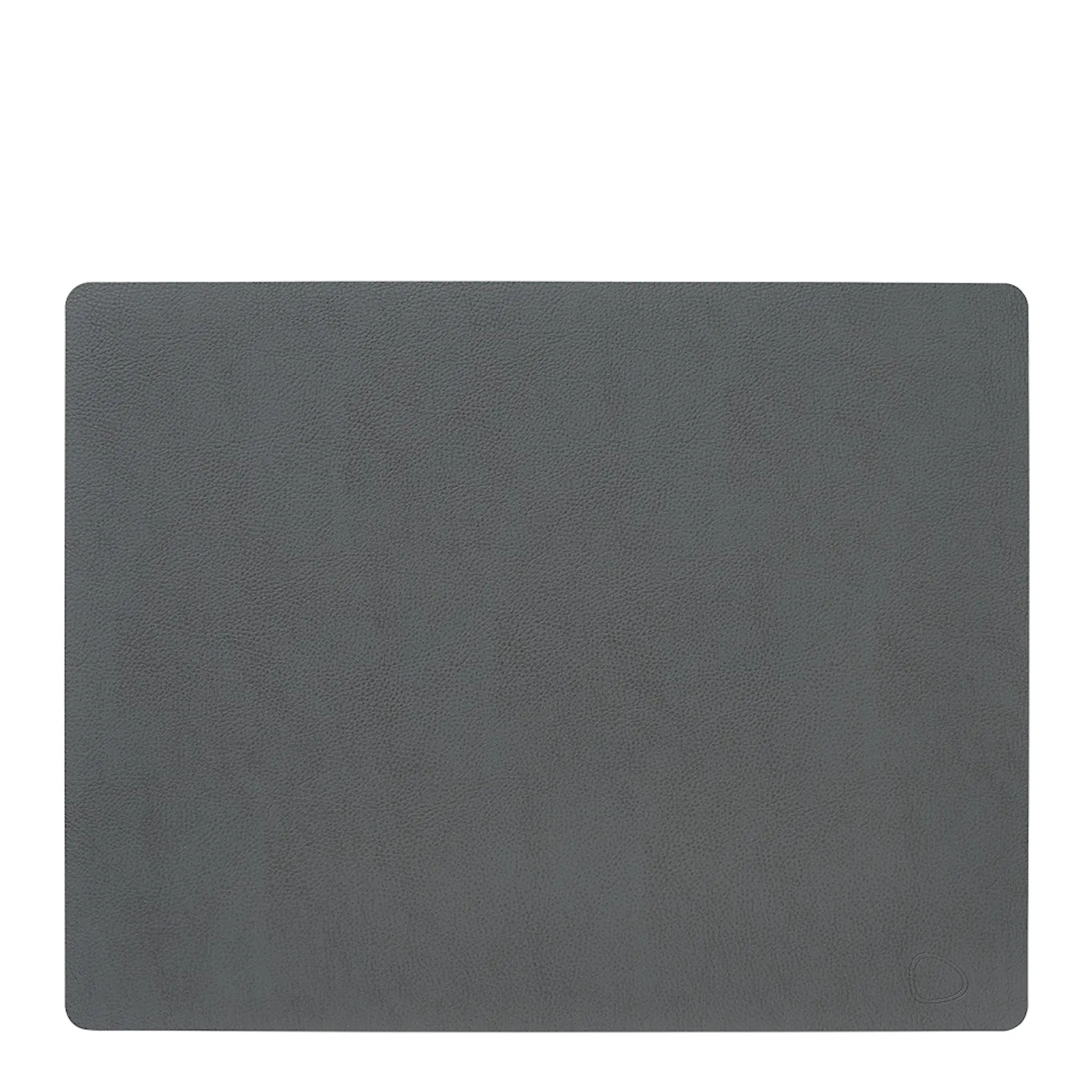 LIND DNA Leather Serene Square Bordstablett L 35x44 cm Anthracite